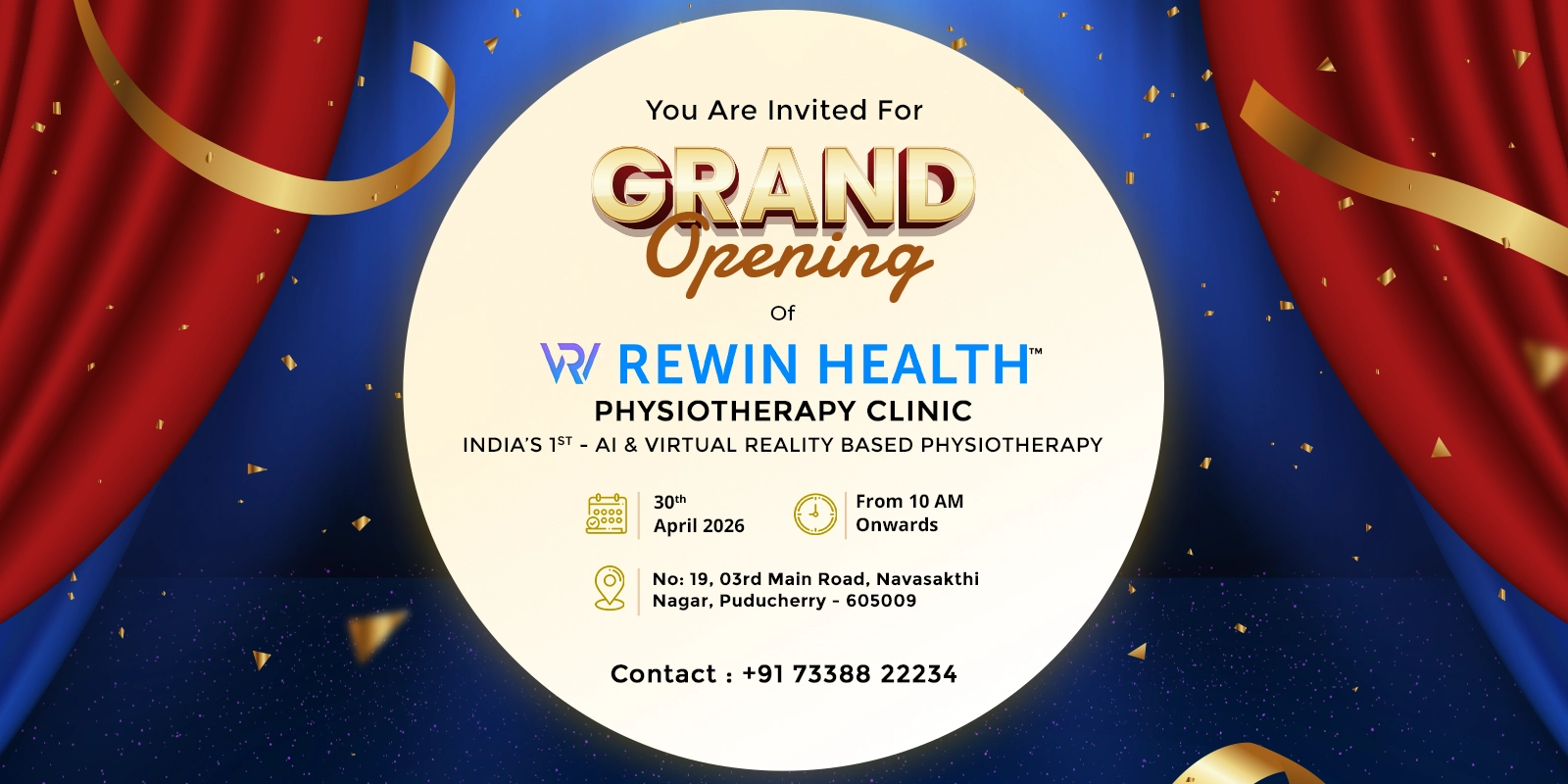 Grand Launch of ReWin Health Physiotherapy Clinic in Puducherry