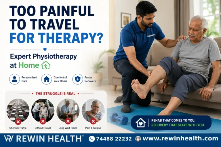 Too Painful to Travel for Therapy In Chennai? Get Expert Physiotherapy at Home