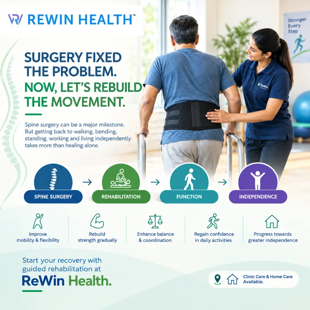 How long will I need physiotherapy after spine surgery?